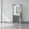 Жесткая маятниковая распашная дверь одностворчатая из сэндвич панелей 220*110